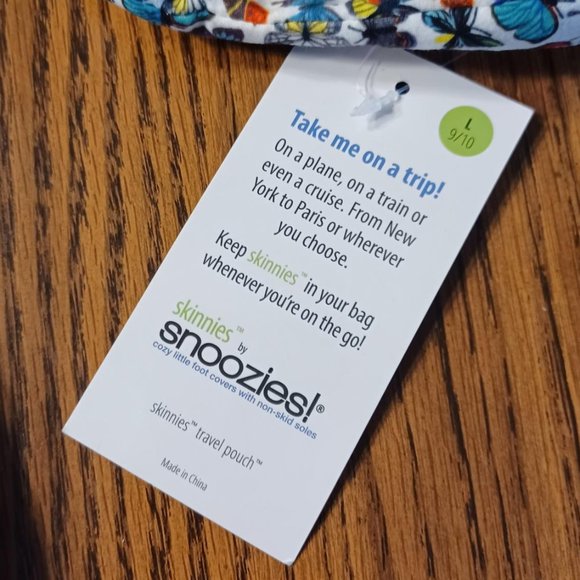 Women's Snoozies 'Skinnies' with travel pouch, Size L - 9/10, NWT - Picture 7 of 8